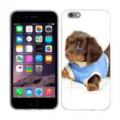 Husa iPhone 6 iPhone 6S Silicon Gel Tpu Model Brown Puppy foto