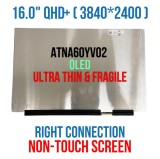 Display Laptop, Asus, VivoBook 16X K3604V, K3604VA, K3604Z, K3604ZA, 18200-16000200, ATNA60YV02, 16.0 inch, OLED, WQUXGA, 4K, 3840x2400, 60Hz, 40 pini