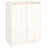 Cumpara ieftin Pantofar, alb, 60x35x80 cm, lemn masiv de pin