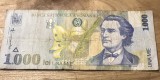 (1) Romania bancnota 1000 lei 1998