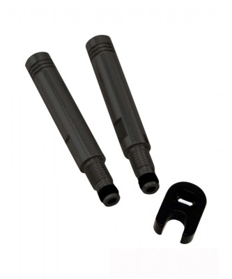 Kit Extensie valva 50mm Presta 2Buc Alu Negru Cod:421830491RM foto