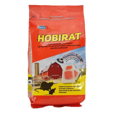 HOBIRAT PASTA FLUORESCENTA 150g Raticid Profesionist cu Brodifacoum 0,0029% foto