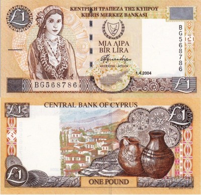 CIPRU 1 pound 2004 UNC!!! foto