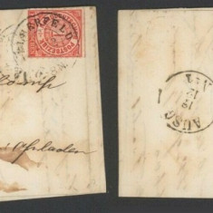 Germany North Conf 1868 Postal History Rare Cover+Content Elberfeld DB.535