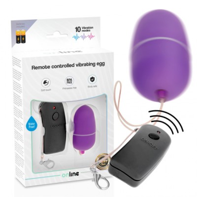 ONLINE - REMOTE CONTROLLED VIBRATING EGG PURPLE foto