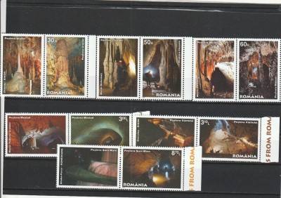 ROMANIA 2011 LP1889 c PESTERI DIN ROMANIA SERIE CU VINIETA MNH NESTAMPILATA foto