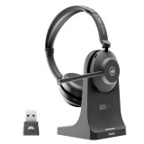 Casti Head-band Axtel AXH-ONEBTD-CB, Wireless, noise-canceling, Negru