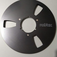 Revox-Rola metal 26,5 cm NAB, neagra, fara banda in cutie carton, excelenta