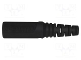 Conector banană 4mm soclu 32A 33VAC 70VDC negru nichelat SCH&Uuml;TZINGER