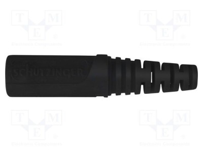 Conector banană 4mm soclu 32A 33VAC 70VDC negru nichelat SCH&amp;Uuml;TZINGER foto