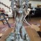 Antique Rare Bronze Buddha With Elephant, Monkey
