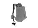 Rucsac laptop Tellur Antifurt V2, cu port USB, 15.6, gri