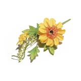 Cumpara ieftin Floare artificiala verde galbena cm 22.5 H