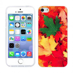 Husa iPhone 5S iPhone 5 Silicon Gel Tpu Model Autumn Leaves foto