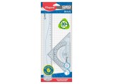 Set geometrie Maped Geometric 3 piese/30 cm pentru stangaci