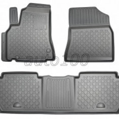 Covorase cauciuc auto tip tavita dedicate Citroen Berlingo II / Peugeot Partner II 5/7 seats 2008-