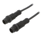 Cablu senzori automatizări 1m M12-M12 4 pini