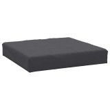 Perna de podea pentru paleti, antracit, 60x60x9,5 cm, textil