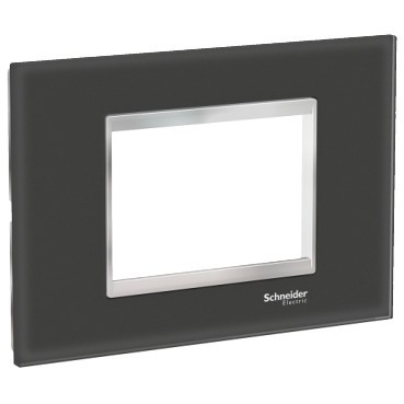 Rama Ornament 3M sticla Schneider Eazy Styl negru crom LMR7933038 foto