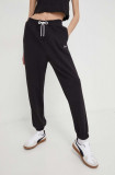 Tommy Jeans pantaloni de trening din bumbac culoarea negru, uni DW0DW17771