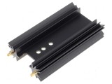 Radiator extrudat SOT32 TO220 TO3P negru 63,5mm 8K/W