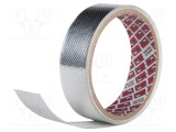 Bandă de ecranare acrilică PPI 12mm x 25m, grosime 0.17mm, conductor 8%