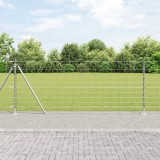 vidaXL Gard de camp 1x50 m din oțel galvanizat