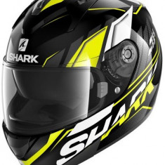 Casca Moto Shark Ridill 1.2 Phaz Negru / Alb / Galben Marimea XS HE0533E-KYW-XS