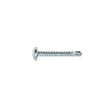 Surub autoforant pentru lemn, din otel, zincat alb, cu cap bombat, amprenta Phillips, PH 2, Friulsider, 4.2 x 25 mm