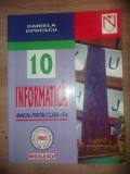 Informatica. Manual pentru clasa a 10-a - Daniela Oprescu