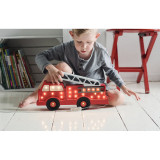 Lampa Little Lights Masina de pompieri Red