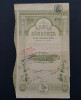 Actiune 1924 banca Dambovita , titlu 5 actiuni la purtator , varianta rara