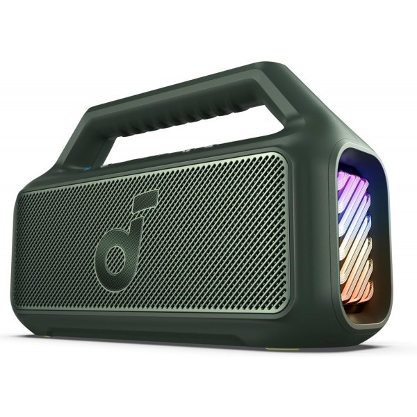 Boxa Portabila Bluetooth Anker SoundCore Boom 2, 80W, TWS, RGB, Waterproof, Verde A3138061