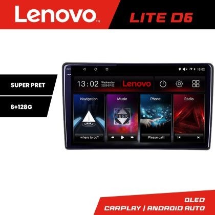 Navigatie Citroen Berlingo Opel Combo 2021- Lenovo QLED Octa core 6+128 DSP Wifi 5Ghz Android radio gps internet kit-berlingo2021+LITE-10-6+128 CarSto