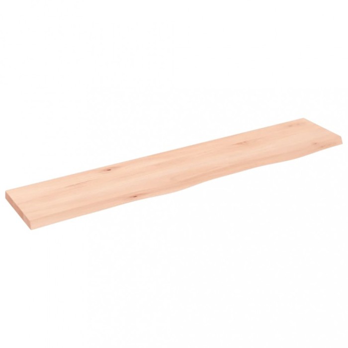 Polita de perete, 100x20x2 cm, lemn masiv de stejar netratat