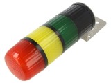 Coloană de semnalizare LED roşu/galben/verde, 18-32V DC, IP65 - W2