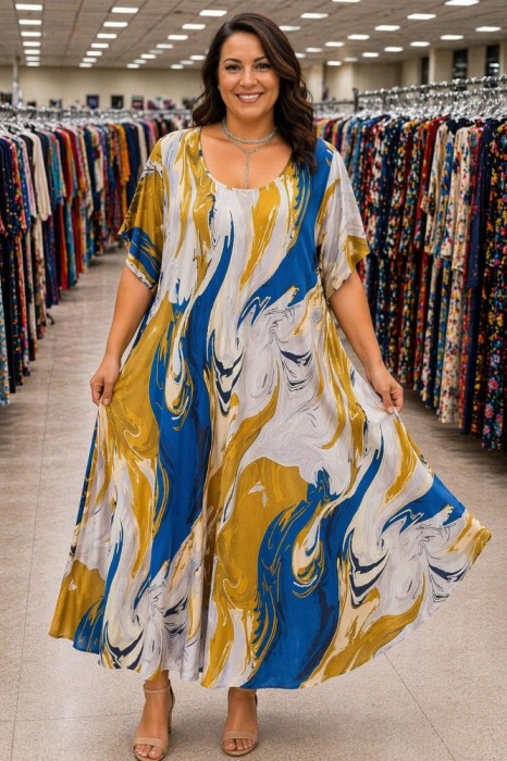 Rochie Maxi din Vascoza cod 0029Marimea