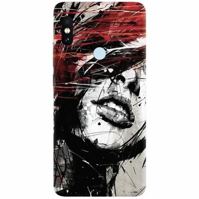 Husa silicon pentru Xiaomi Mi Max 3, Byroglyphics Woman Drawing foto