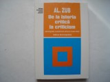 De la istoria critica la criticism.Istoriografia rom sub semnul modernitatii-Zub, 2000, Alta editura