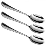 Set Tac&acirc;muri Inox, Espresso, 3 Bucăți, Argintiu, 11cm