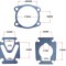 Set garnituri cap compresor 42mm L-BAMA SPC112