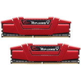 Memorie RipjawsV DDR4 32GB (2x16GB) 3600MHz CL19 1.35V XMP 2.0 Red, G.Skill