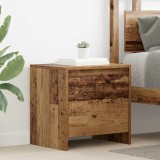 vidaXL Dulap de noapte Lemn vechi 45 x 34 x 44.5 cm Lemn compozit