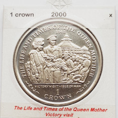 1869 Insula Man 1 crown 2000 Elizabeth II (Queen Mother) km 1029