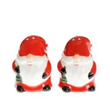 Recipiente pentru sare si piper cu Mos Craciun