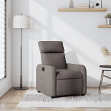 vidaXL Fotoliu rabatabil, gri taupe, material textil 374172