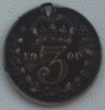 Moneda Regatul Unit - 3 Pence 1900 - Argint, Europa