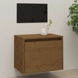 Gossi dulap de perete, maro miere, 45x30x35 cm, lemn masiv de pin