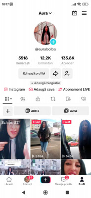 Cont tiktok ..ofer la cerere servicii de promovare foto