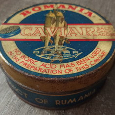 Veche cutie de tabla Caviar Romania// perioada comunista